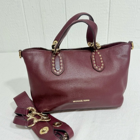 Michael Kors Deep Burgundy Satchel - Picture 1 of 8
